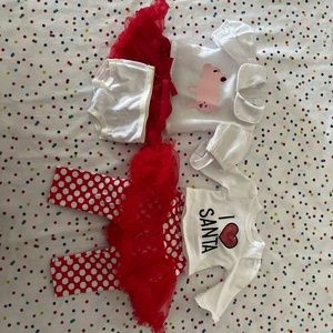 American girl red holiday outfit